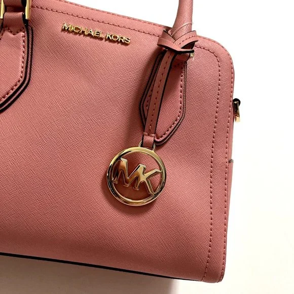 NWT Original $300 Michael Kors Ayden Dome Satchel Bag Primrose Top Handle Pink